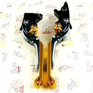 JS 七段可調拉桿 煞車拉桿 拉桿 可調拉桿 伸縮可折 附軸承 戰將 JET POWER EVO 單碟 金色
