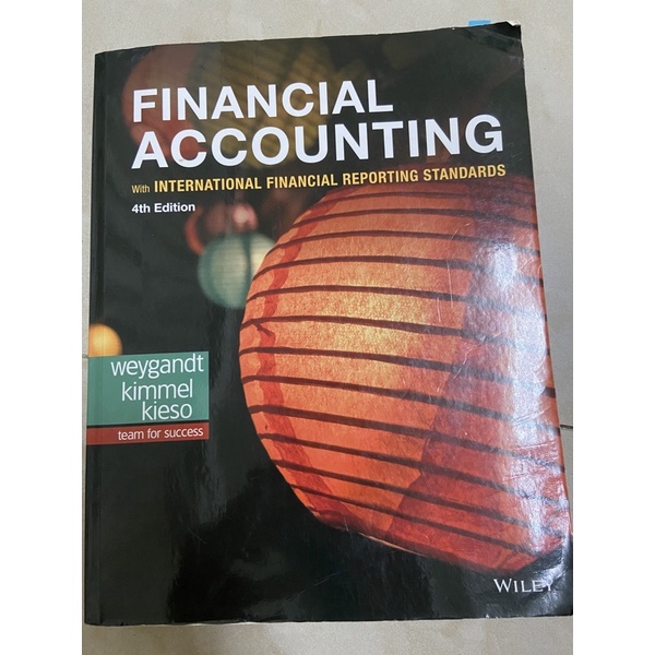 Financial Accounting 4th 財務會計課本 二手 weygandt Kimmel