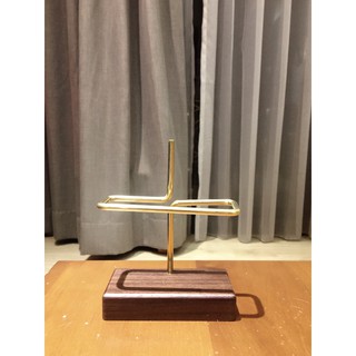 黃銅實木咖啡濾紙架 V60