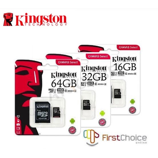 金士頓 TF 卡 16GB 32GB 64GB 128GB Micro SDHC 80MB/s TF Canvas 精選