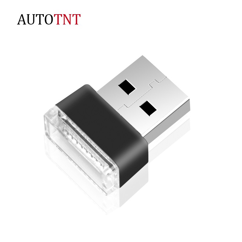 AUTOTNT 汽车車載USB LED燈 裝飾燈 應急照明 通用PC便攜式灯 即插即用 紅色 藍色 白色