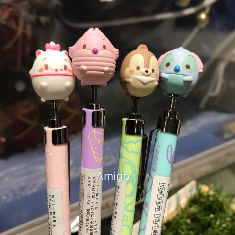 日本 迪士尼專賣店 ufufy 瑪莉貓 妙妙貓 笑笑貓 奇奇蒂蒂 史迪奇 STITCH 自動筆 自動鉛筆 筆