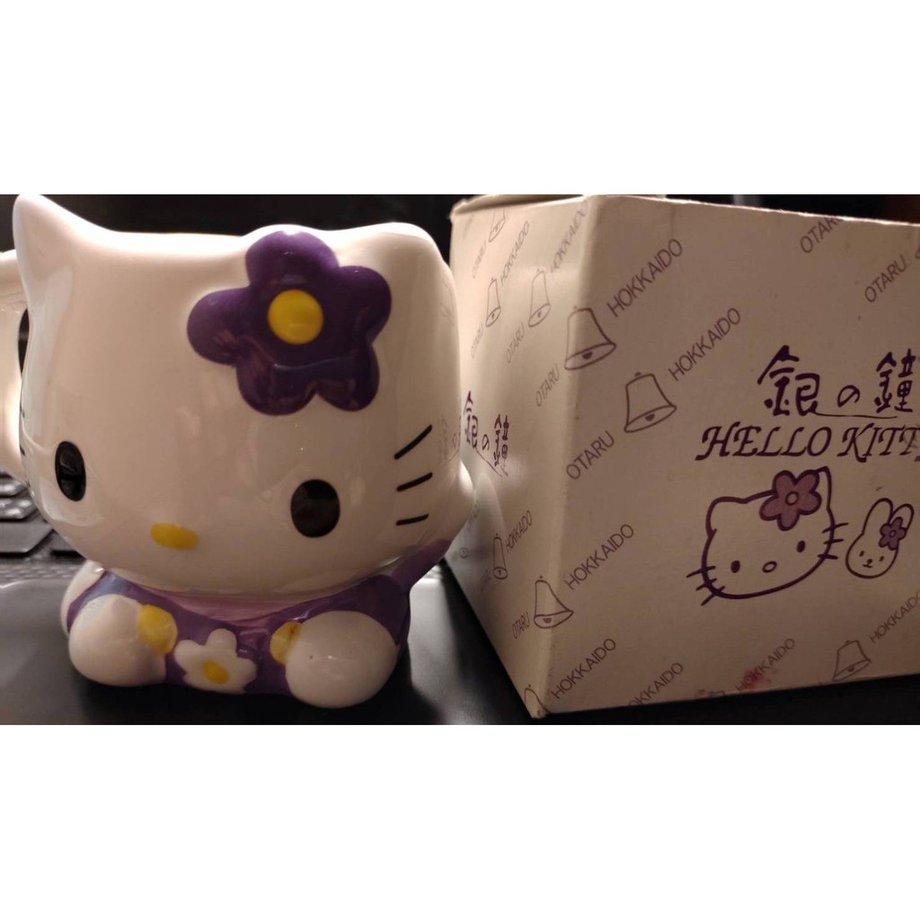 日本 北海道 「銀之鐘」Hello Kitty 陶瓷杯（日本限定 )