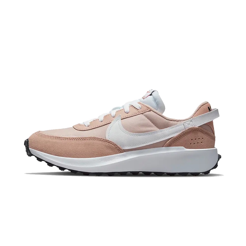 NIKE 女 休閒鞋 WMNS WAFFLE DEBUT 粉白 輕量 穿搭 -DH9523600