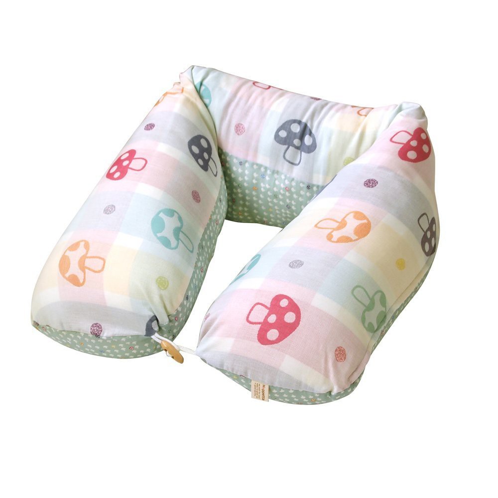 日本製 正品 全新Hoppetta 蘑菇多功能長枕 授乳枕 月亮枕 哺乳枕