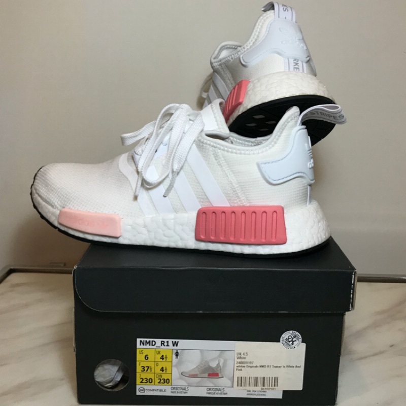 （客人保留）現貨 Adidas Originals NMD R1 白粉 乾燥玫瑰 BY9552 慢跑鞋 運動鞋 休閒鞋