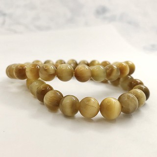 『晶鑽水晶』天然黃金虎眼石 手鍊 8mm 招財 加強膽識 男生手鍊 女生手鍊 絕無染色