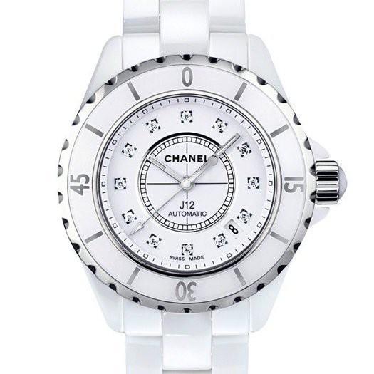 【歐買尬】CHANEL 香奈兒 J12 手錶 腕錶 原廠真品 真鑽 陶瓷 機械錶 38mm H1629
