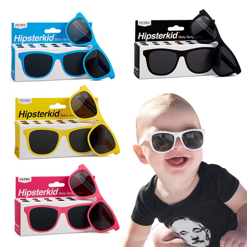 全新 美國Hipsterkid兒童墨鏡 太陽眼鏡 黑色3-6歲