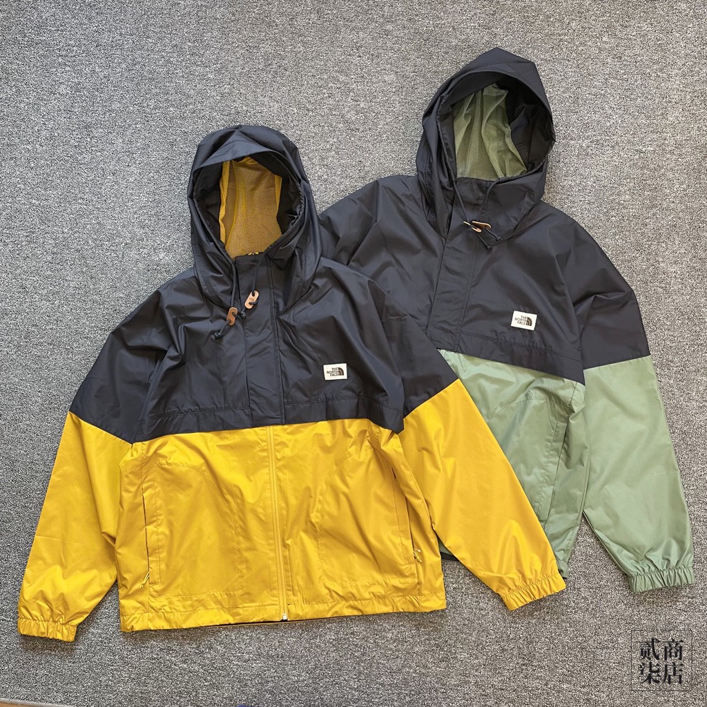 貳柒商店) THE NORTH FACE 男款 衝鋒衣 外套 拼接 防風 連帽 TFN 北臉 NF0A5AZM