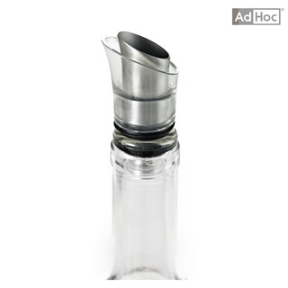 【德國 AdHoc】不鏽鋼瓶塞注酒器-瓶塞＋注酒器2合一