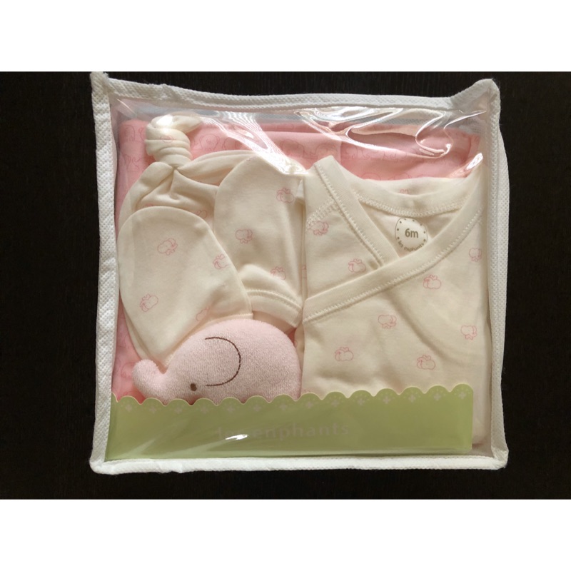 麗嬰房小象6m連身裝組合包 全新未拆封粉色5件組 蝦皮購物
