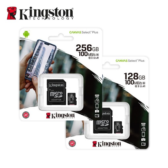 【保固公司貨】金士頓 Canvas Select Plus microSD 記憶卡 (128GB 256GB)