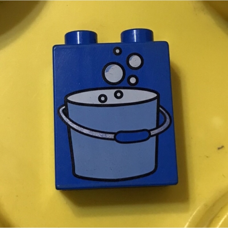 樂高 LEGO DUPLO 水桶 洗澡桶 印刷磚