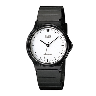 CASIO卡西歐｜極限輕薄數字錶-白面黑釘字 (MQ-24-7ELDF)手錶