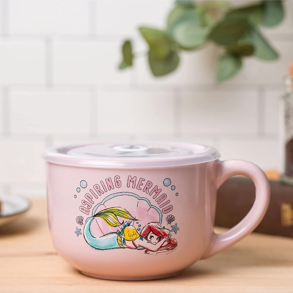 預購 ❤️正版❤️美國迪士尼 小美人魚 Ariel Mermaid  湯杯 馬克杯 陶瓷 水杯 湯碗 陶瓷 馬克杯 湯杯