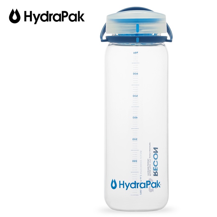 【Hydrapak 美國】Recon 750ml 寬口水瓶 透明/深藍 (BR01-HP)
