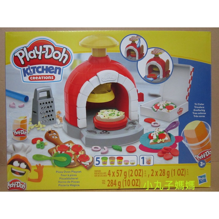 小丸子媽媽 培樂多廚房系列 窯烤披薩遊戲組 F4373 孩之寶 Hasbro 培樂多 黏土 Play-Doh