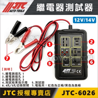 現貨附發票【YOYO汽車工具】JTC-6026 繼電器測試器 車用 繼電器 測試儀 檢查 4腳 5腳 拆卸工具 6923