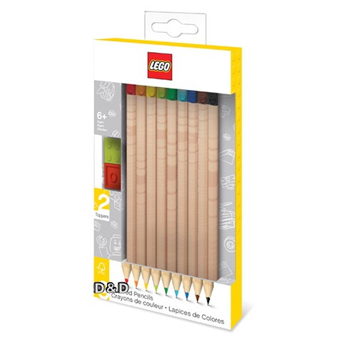 LEGO樂高周邊-積木彩色鉛筆 (9入)