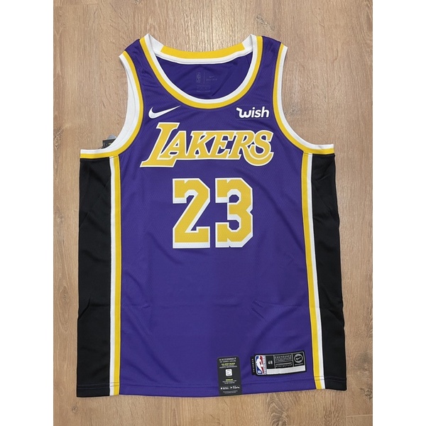 Leborn James 湖人 Lakers 客場紫 球迷版 贊助標 球衣 NBA