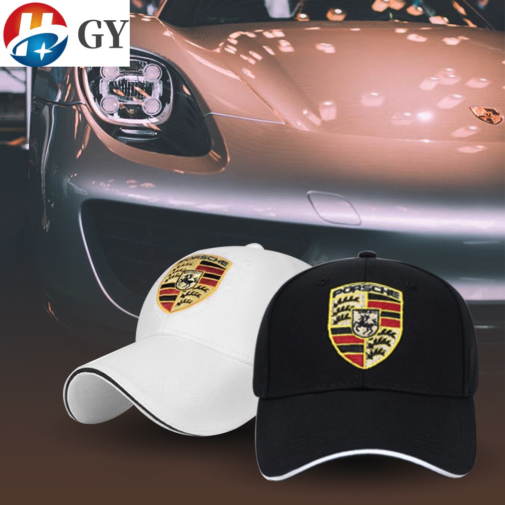 Porsche保時捷帽子 車迷車隊賽車棒球帽 男刺繡夏季遮陽鴨舌帽 禮品紀念帽子911 997 Boxster 987