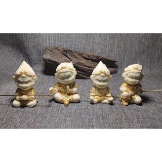🎀JOSEPH藝品🎀象牙果雕刻Q版孫悟空 齊天大聖 擺件 卡通迷你孫悟空 臺灣Q版孫悟空小擺設 居家裝飾 車載小擺件