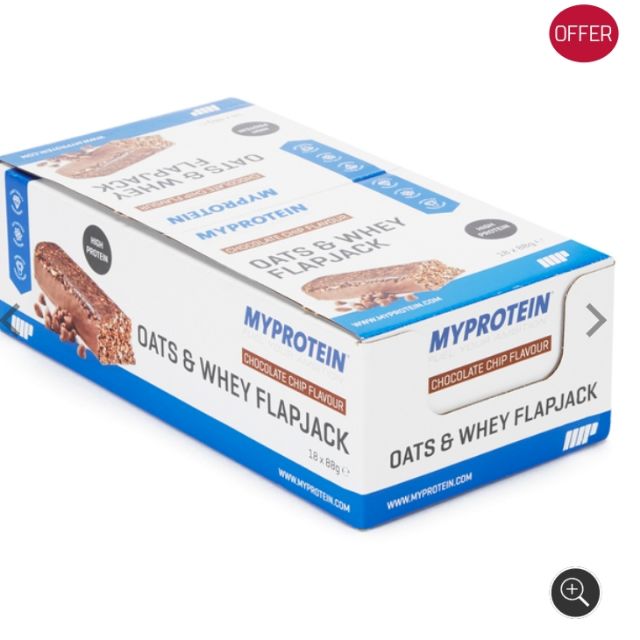 myprotein 燕麥乳清蛋白棒 18入/盒 巧克力豆口味