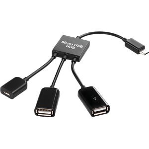 安卓手機 Micro USB otg HUB 集線器 三合一 OTG HUB 不帶供電一拖三OTG