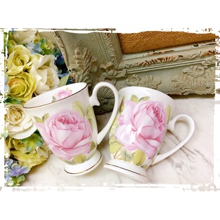 日本空運 ROYAL ARDEN 英式 金邊 浪漫玫瑰 骨瓷 花茶杯 馬克杯