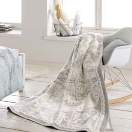 IBENA德國製毛毯 四季空調毯 午睡毯 世界地圖