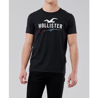 HCO Hollister 海鷗 短袖 T恤 現貨 貼布刺繡logo 黑色