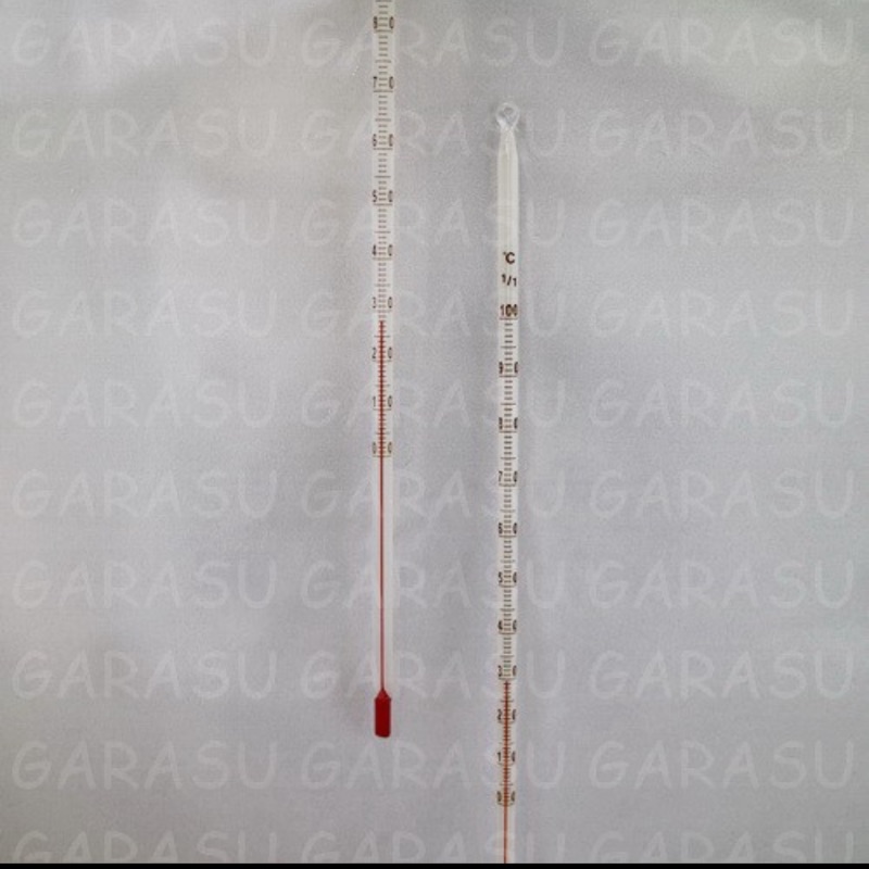 15公分酒精 / 水銀 溫度計 •  攜帶式溫度計 (附透明軟殼套) •  GARASU實驗器材