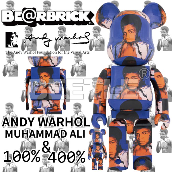 BEETLE BE@RBRICK ANDY WARHOL 拳王 阿里 ALI 安迪沃荷 100 400%