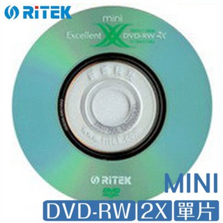 錸德 Ritek mini DVD-RW 2X 8公分 一盒10片 DVD 光碟 布丁桶