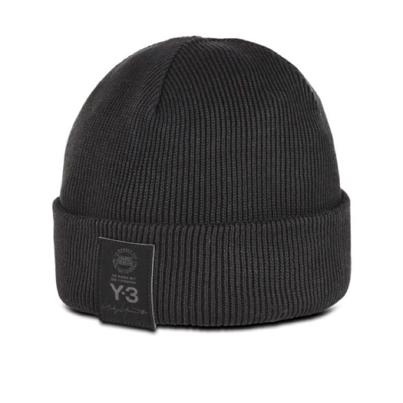 y3 logo beanie