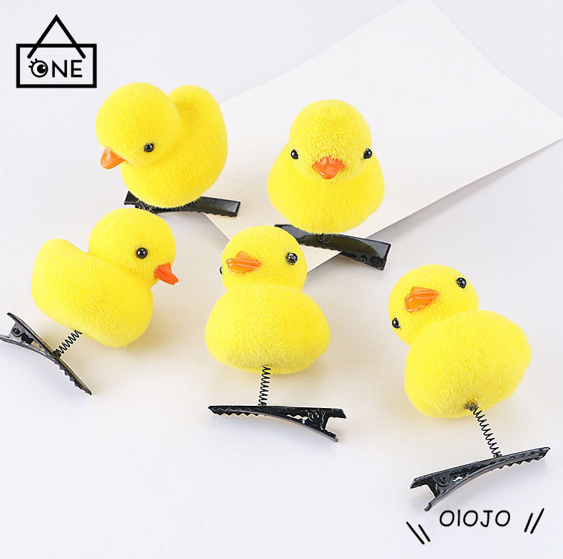 黃鴨髮夾3d小鴨頭飾髮夾 Olo 蝦皮購物