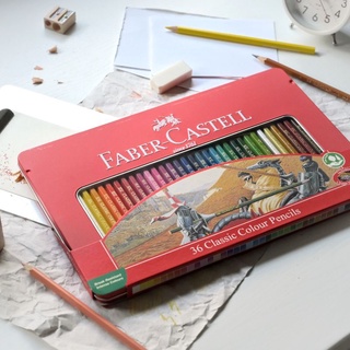 德國 FABER 輝柏 一般級 學生級 紅盒 油性 色鉛筆 油性色鉛筆 36色［復興專區］ 『胖媽媽美術文具』