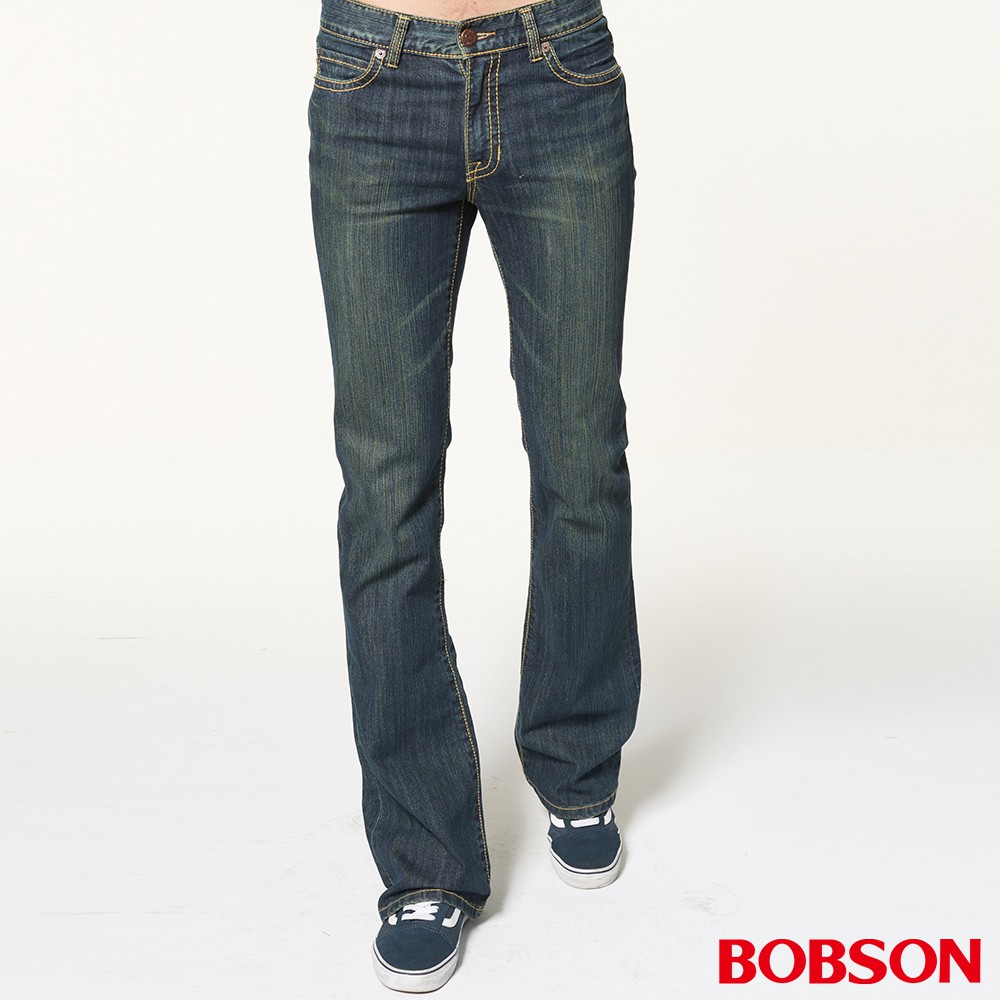 BOBSON 男款輕量低腰喇叭褲(1702-53)