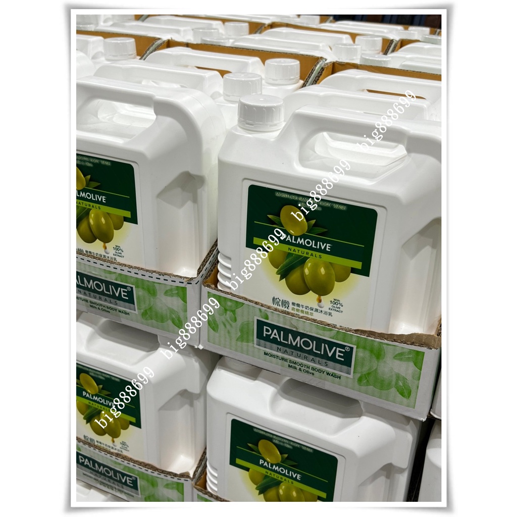 Palmolive  棕欖保濕沐浴乳 4L   橄欖牛奶 超取一單限1桶 好市多代購 314224