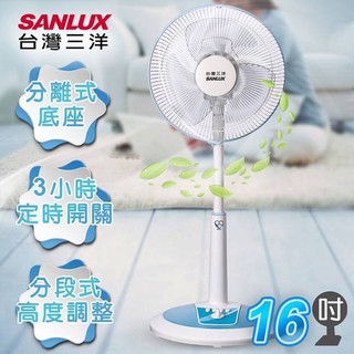 【SANLUX 台灣三洋】T64-16吋機械式定時立扇EF-16STA