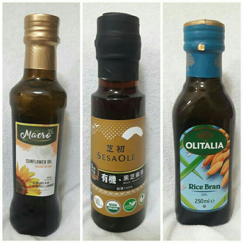 Macro西班牙葵花油250ml 芝初有機黑芝麻油105ml 義大利奧莉塔玄米油250ml產地以圖片為主效期 蝦皮購物