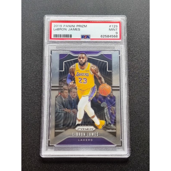 第16張 鑑定卡 2019-20 Panini Prizm #129 Lebron James Base PSA 9