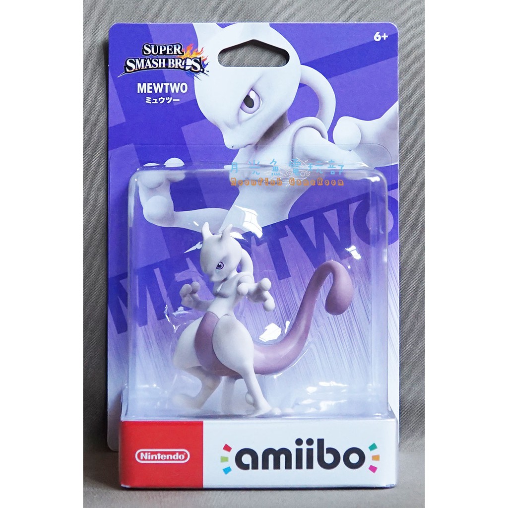 【月光魚 電玩部】全新現貨 amiibo MEWTWO 超夢 任天堂明星大亂鬥 神奇寶貝 精靈寶可夢 3DS NS