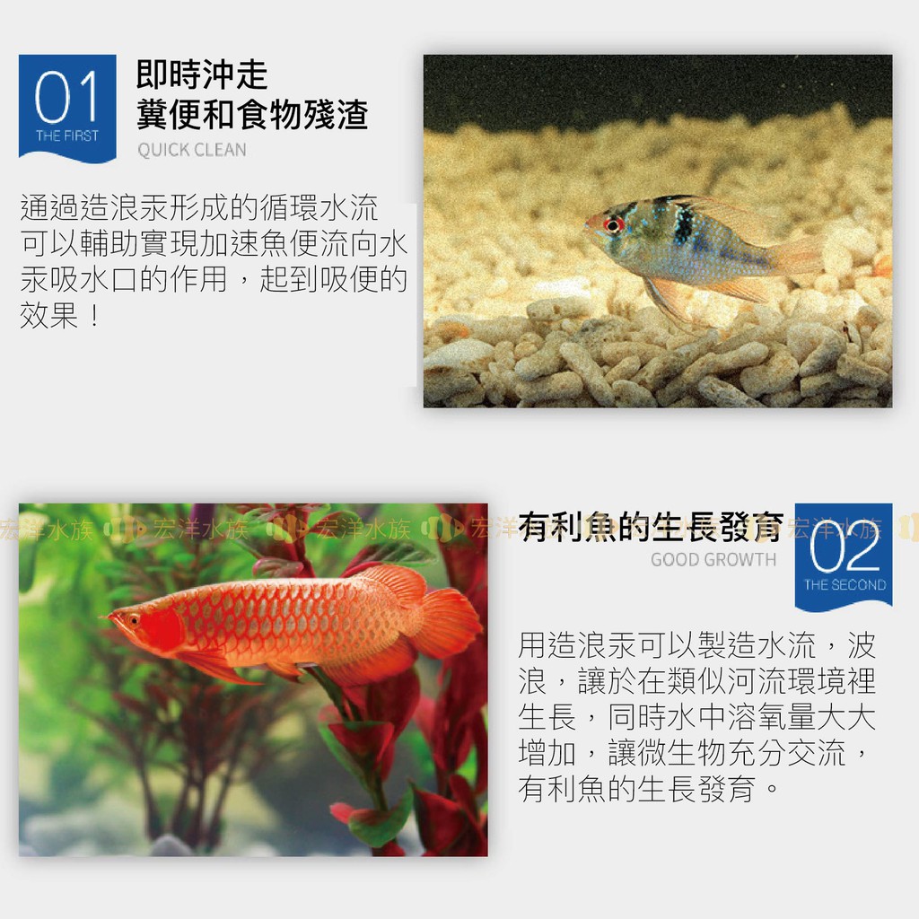 小螃蟹 造浪汞 造浪機 造浪馬達 影片欣賞 製造水循環 不再有水流死角 充分過濾底部髒汙 造流循環水流製造 蝦皮購物