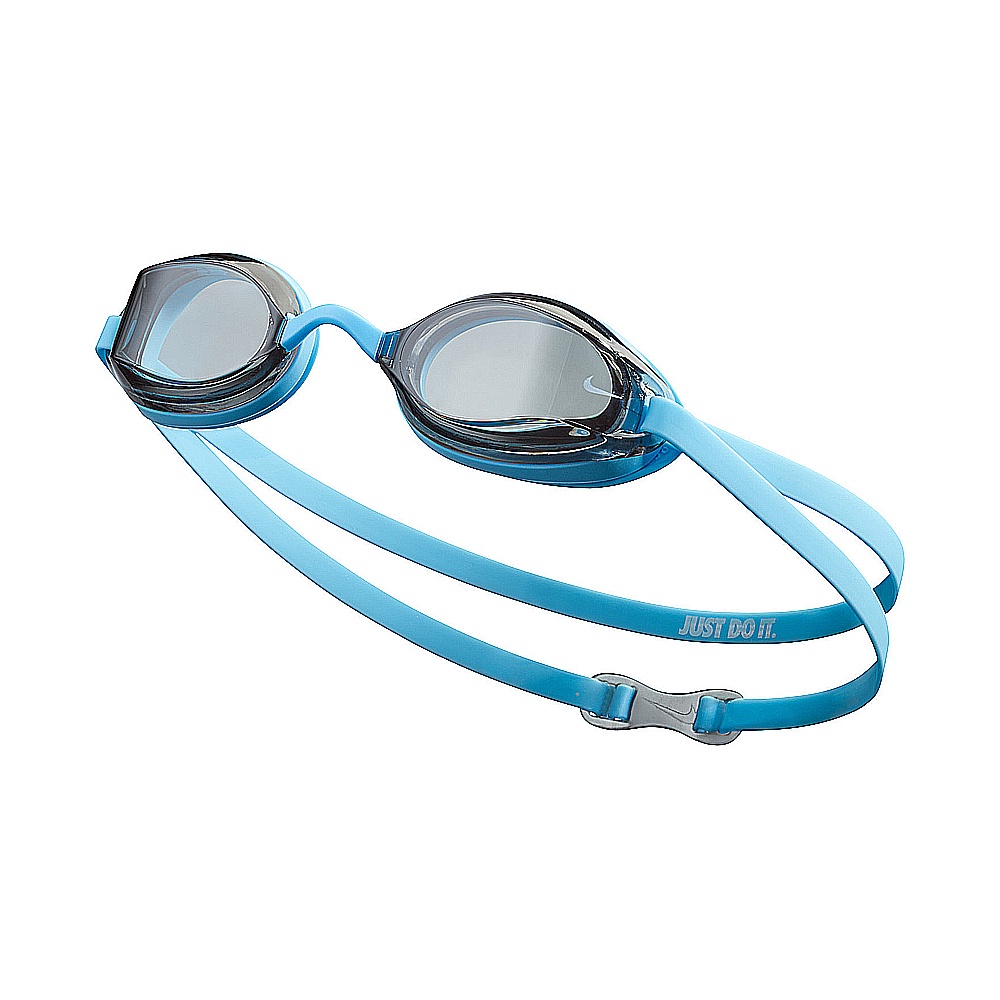 NIKE SWIM 泳鏡 專業型泳鏡 男女 泳裝 超廣角  灰藍 NESSA179-079