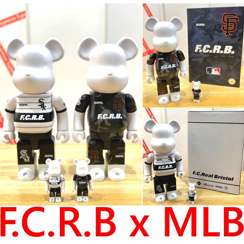 BE@RBRICK F.C.R.B. ×MLB 勢いづい 400% 100% 4体コンプ