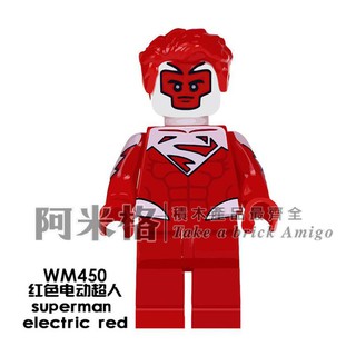 阿米格Amigo│WM450* 紅色電動超人 Superman Electric 超級英雄 積木 第三方人偶