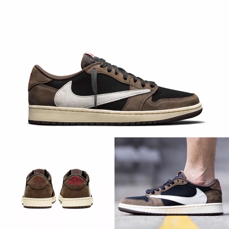 Quality Sneakers - Travis Scott x Jordan 1 Low Mocha 咖啡 倒勾