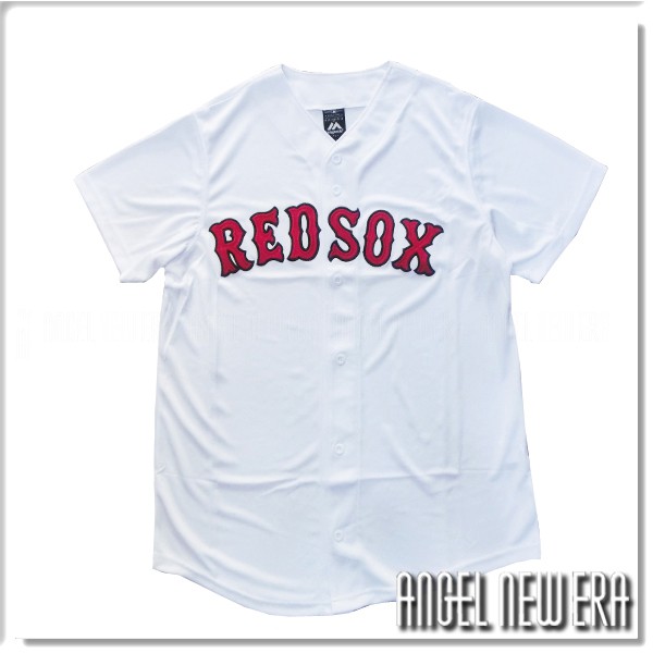 【ANGEL NEW ERA】MLB 球衣 波士頓 紅襪 球衣 Majestic 素面 球迷版 吸濕 排汗 速乾 網眼